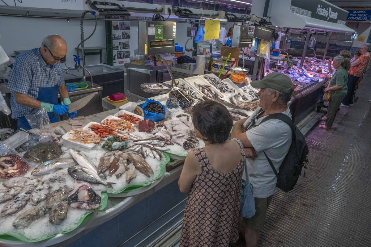 Ignasi Peix a Platja, al Mercat del Triomf - Nebridi Aróztegui