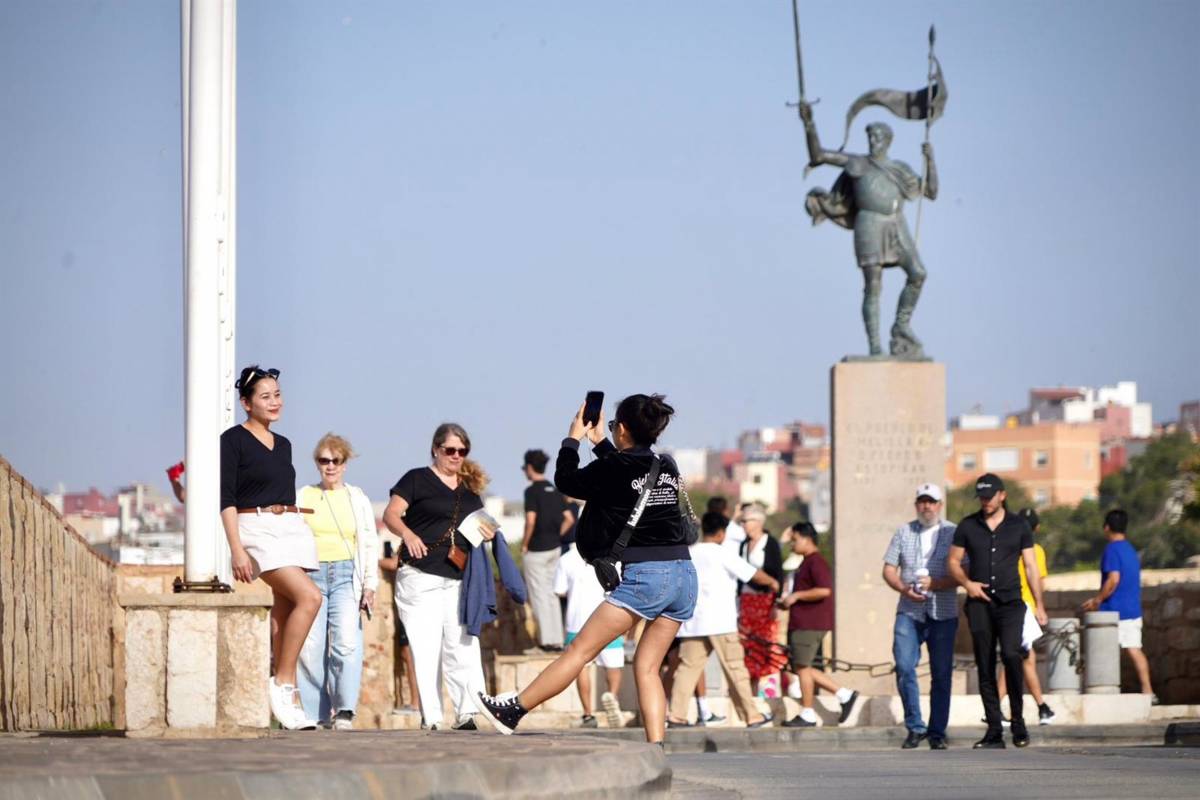 Creueristes a la ciutat africana de Melilla