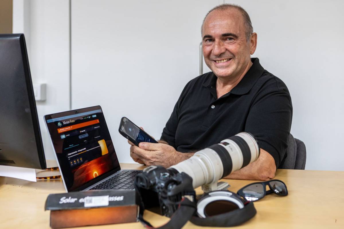 El sabadellenc Jaume Cusidó crea una app gratuïta per planificar fotografies astronòmiques i seguir el gran eclipsi del 12 d’agost