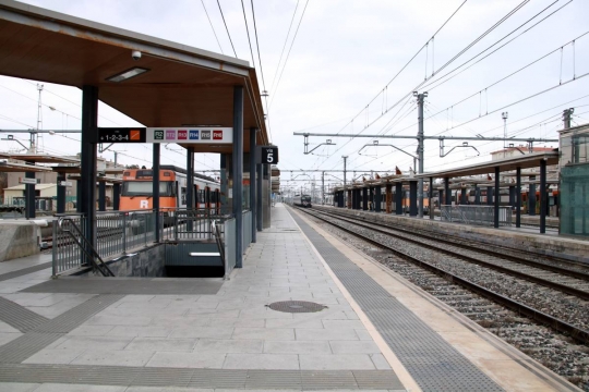Quatre línies de Rodalies, tallades per un atropellament