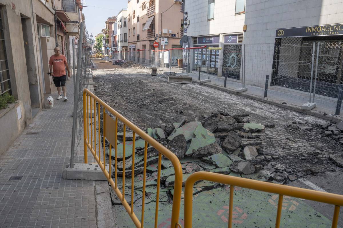 L'Ajuntament ha incrementat el ritme de treball obrint fins a dos trams i mig d'obra de manera simultània - Nebridi Aróztegui