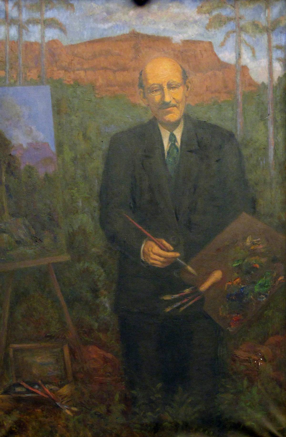 El quadre del pintor que es troba a la Galeria de Terrassencs Il·lustres, obra d’Antoni Badrines Escudé - El quadre del pintor que es troba a la Galeria de Terrassencs Il·lustres, obra d’Antoni Badrines Escudé