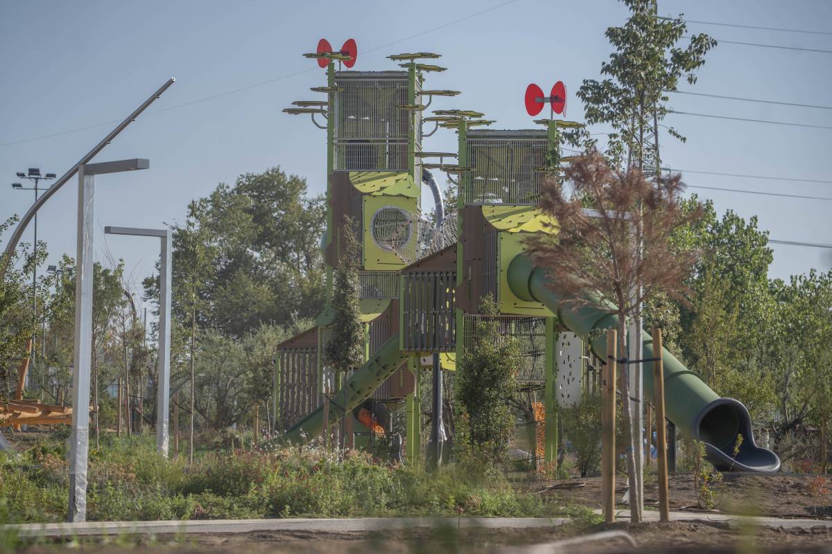 Un dels parcs infantils del nou parc - Nebridi Aróztegui