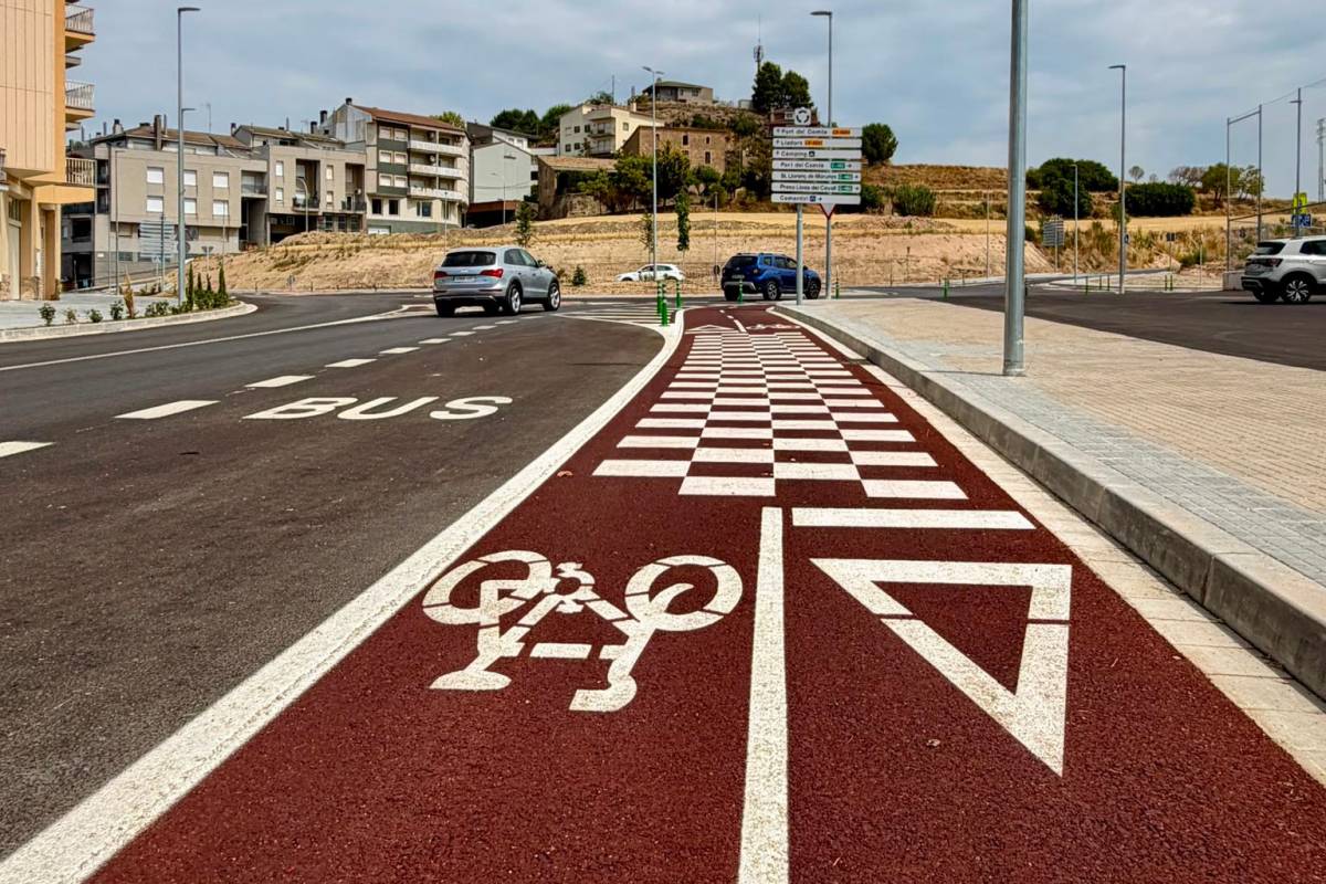 Detall del nou vial - Aj Solsona 