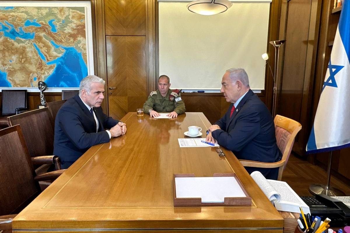 El líder de l'oposició, Yair Lapid, i el primer ministre Netanyahu - DPA / EP