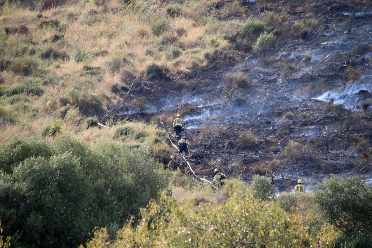 Confinat un barri de Sarrià per l'incendi forestal a Collserola