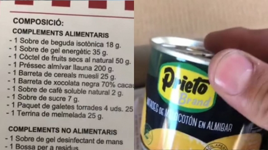 Així són les racions d’avituallament dels Bombers durant els incendis: «Ultraprocessats i excés de sucres»