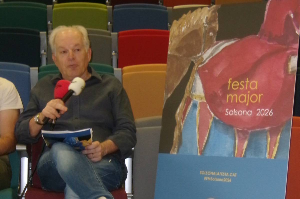 Solsona torna a confiar en Ramon-Àngel Davins per al cartell de la Festa Major, amb els cavallets com a emblema central