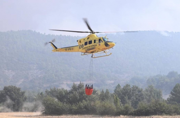 Catalunya envia un nou equip de Bombers a l'Aragó per fer front a l'incendi que afecta el territori