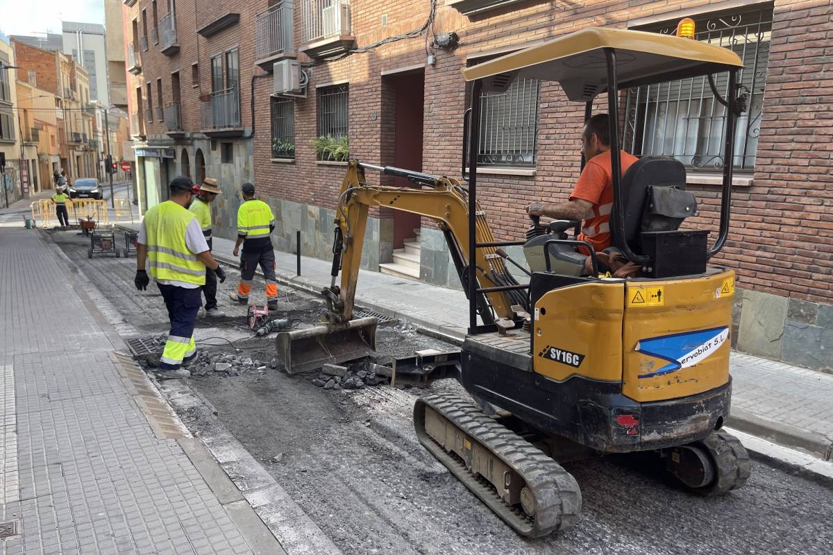 Les obres del carrer del Mas Adei acabaran divendres