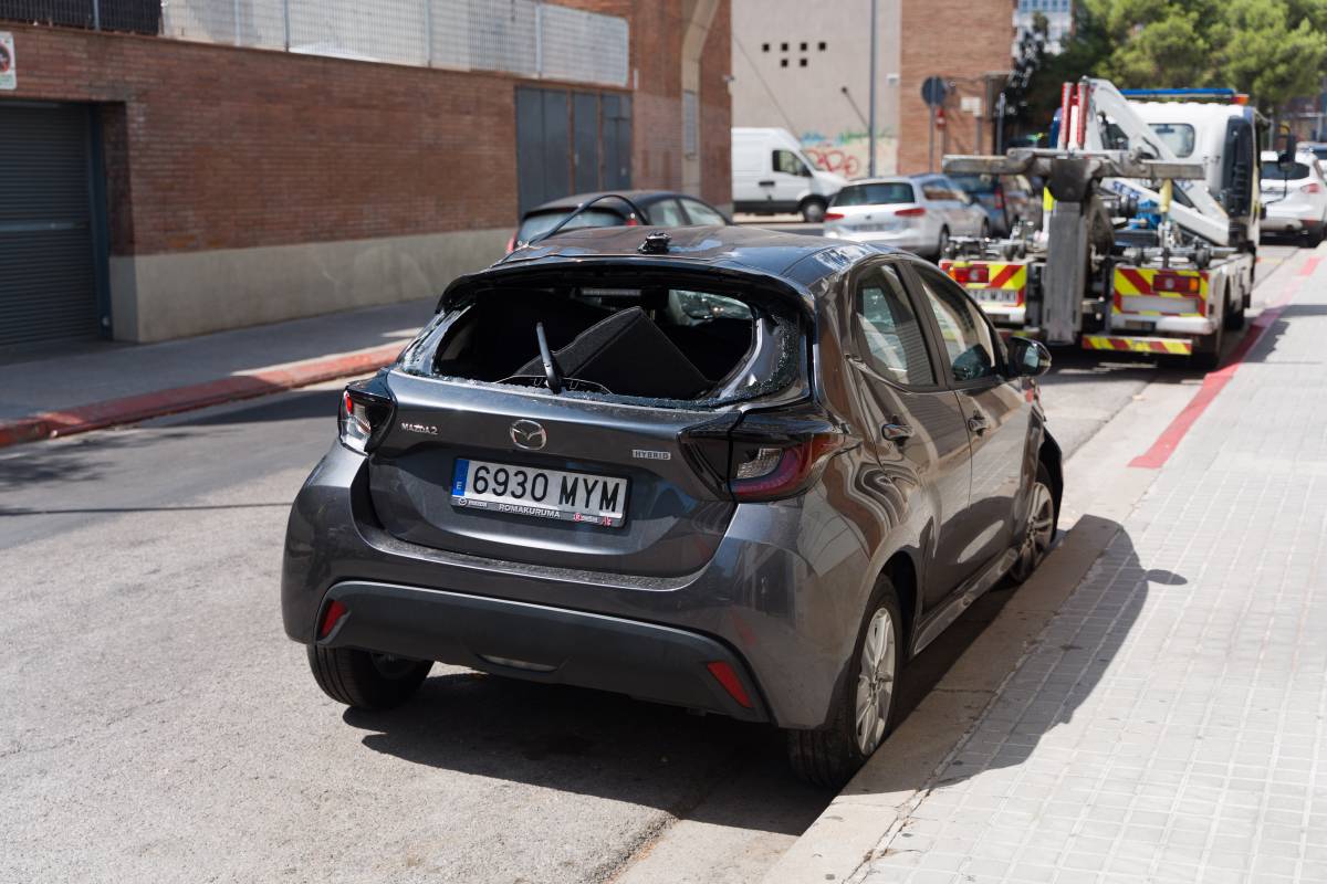 Accident de trànsit al carrer de Borràs de Sabadell - David Chao Accident de trànsit al carrer de Borràs de Sabadell