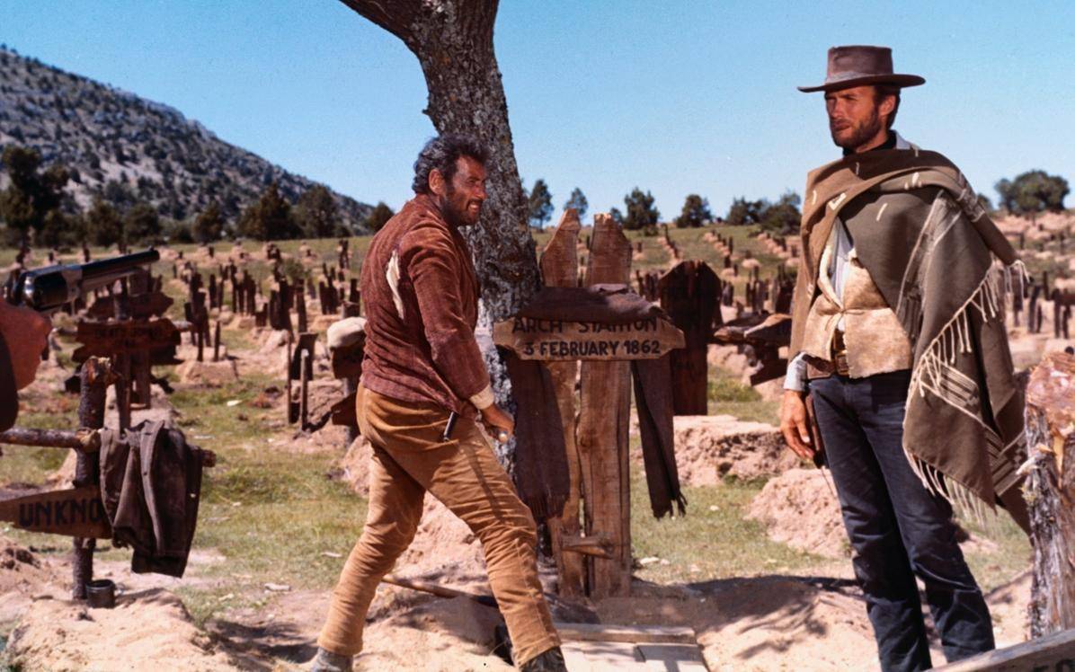 Una escena de Il buono, il brutto, il cattivo