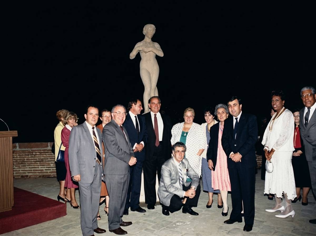 Inauguració del monument a Barcelona - Arxiu Josep Borràs