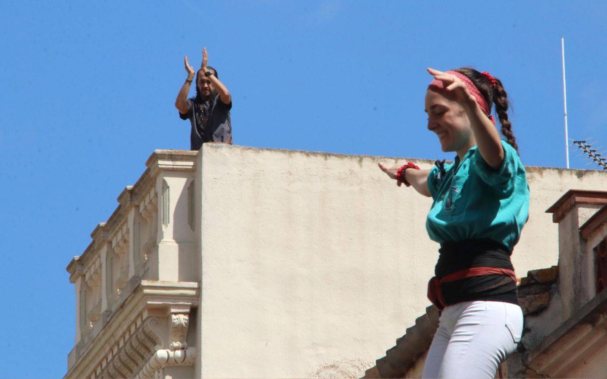 Diada de gamma extra a la Festa Major de l'Arboç: els Castellers de Vilafranca s'exhibeixen