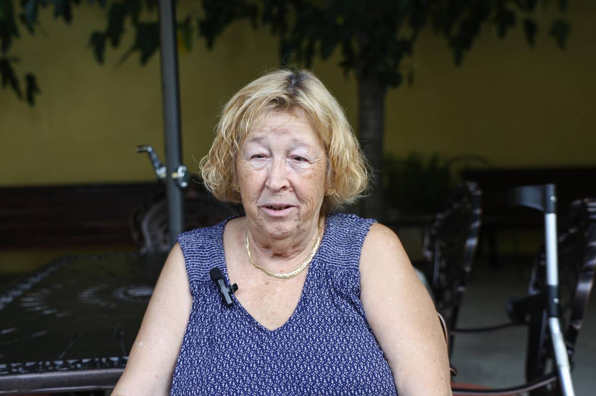 La Isabel, durant l`entrevista amb el D.S - Víctor Castillo La Isabel, durant l`entrevista amb el D.S