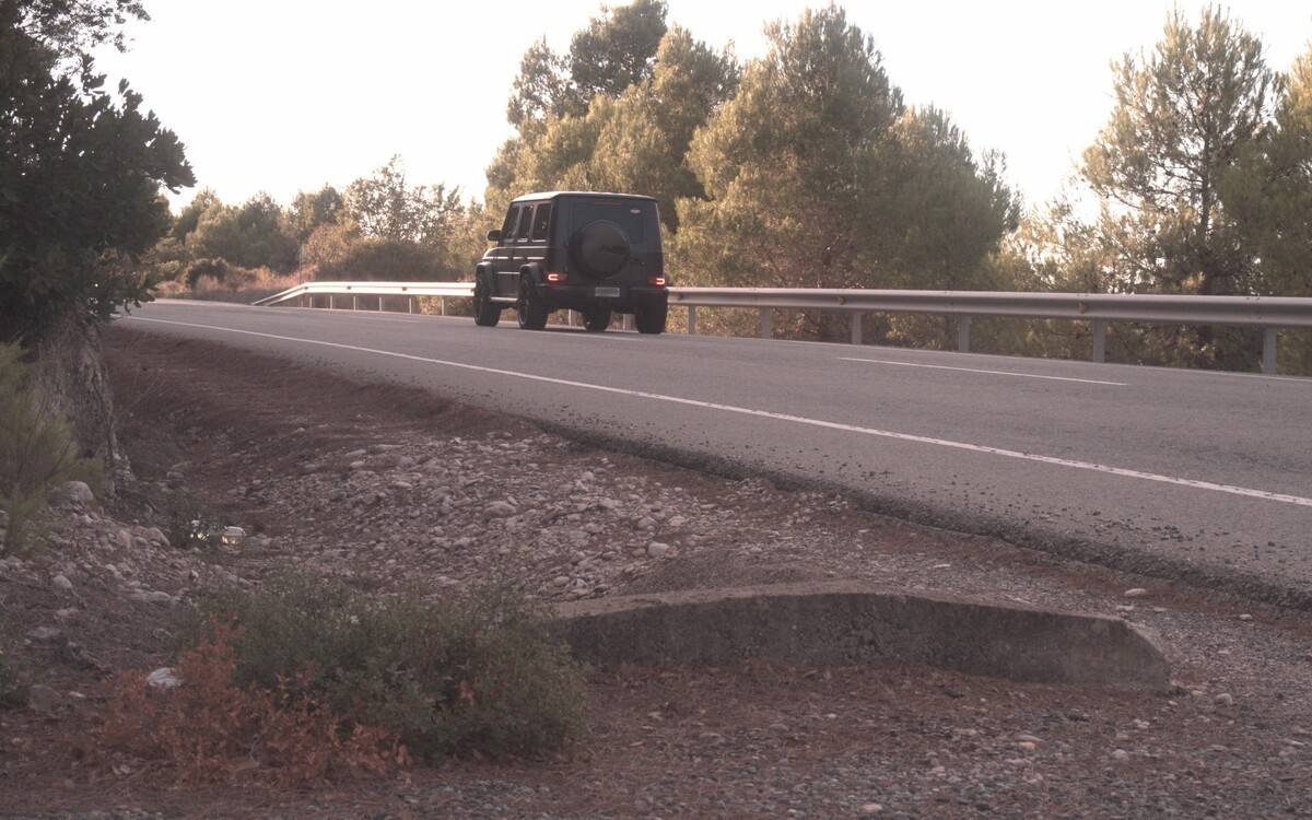 Turisme amb matrícula andorrana circulant a 180 km/h a l`N-420 a Batea.