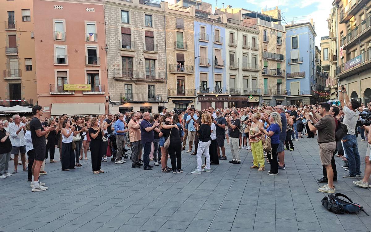 Clam de justícia a Manresa després de l'homicidi del carrer Sant Jaume