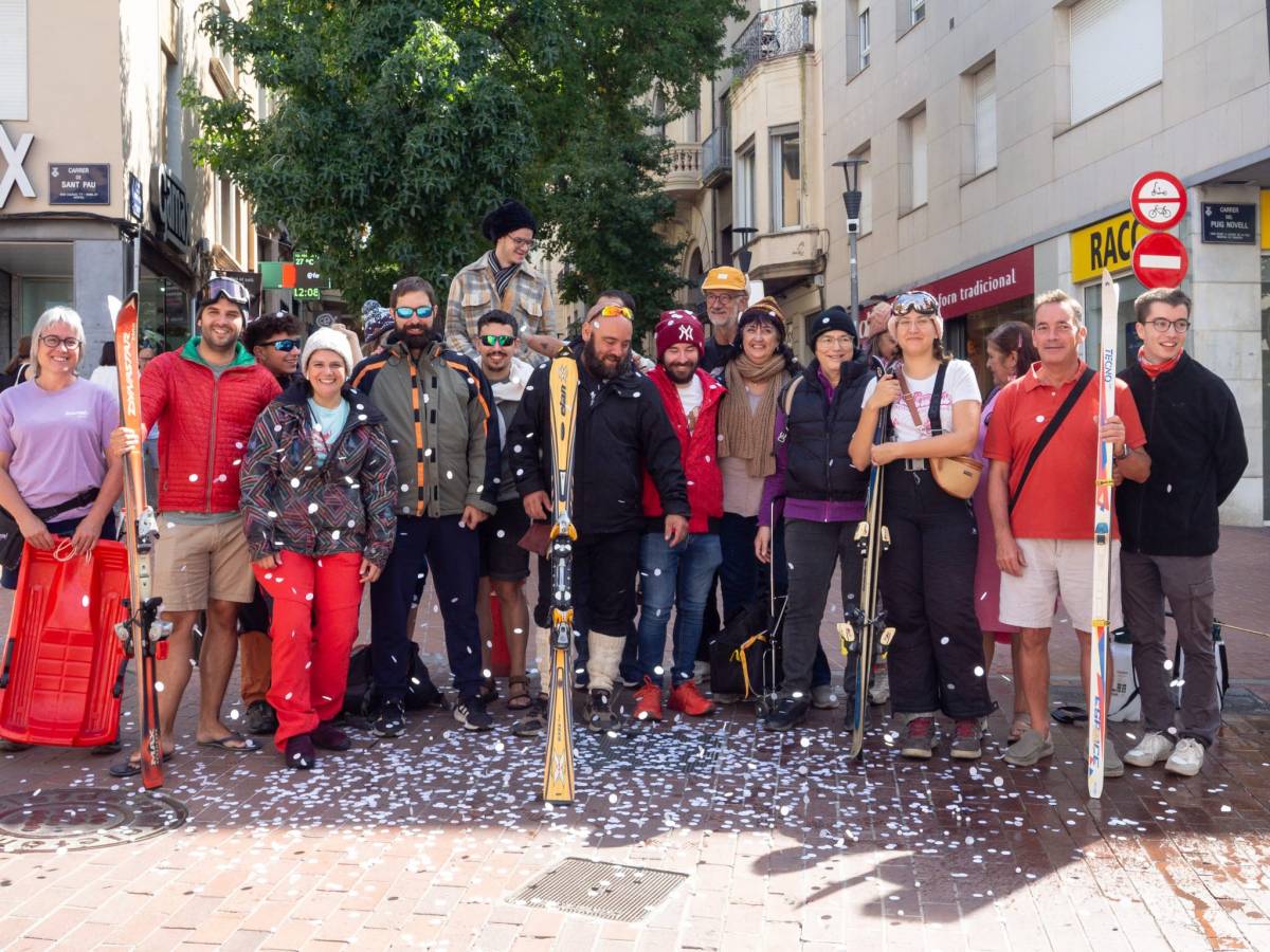 Torna la Baixada amb esquís per la Font Vella: "El Nadal és a tocar"