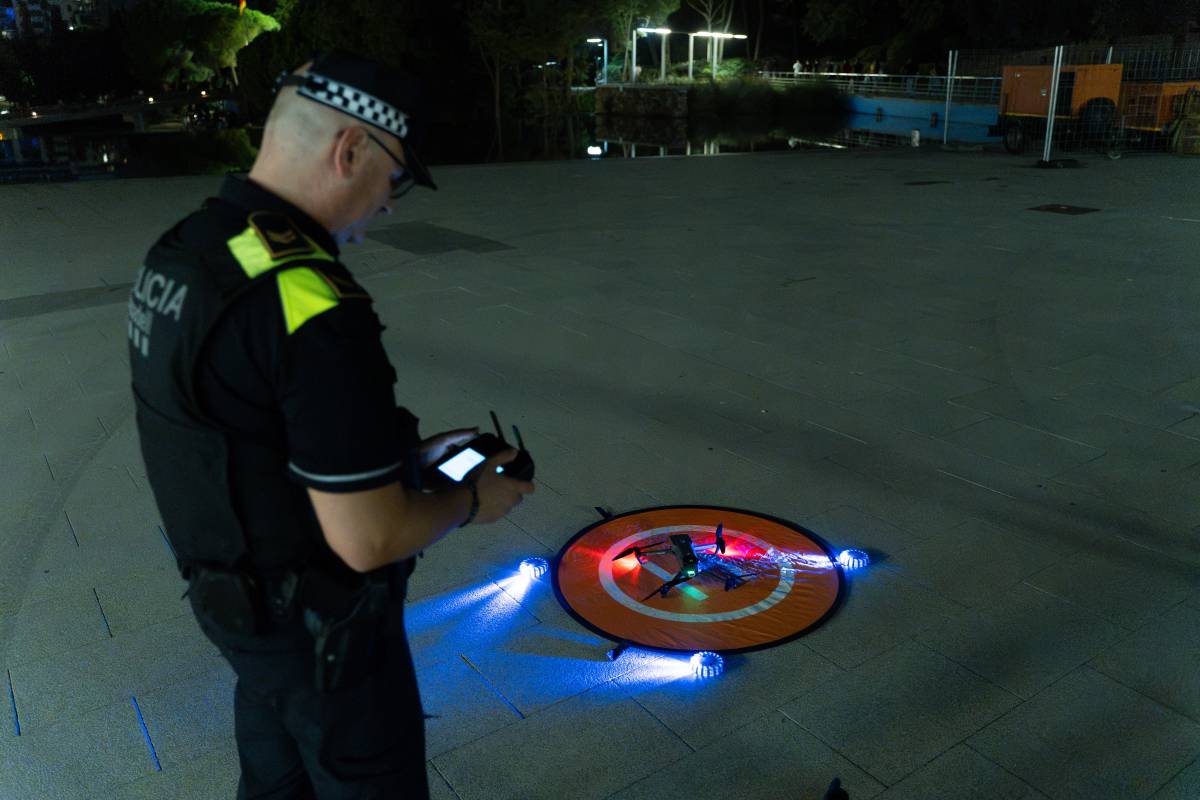 El dron de la Policia Municipal - David Chao El dron de la Policia Municipal