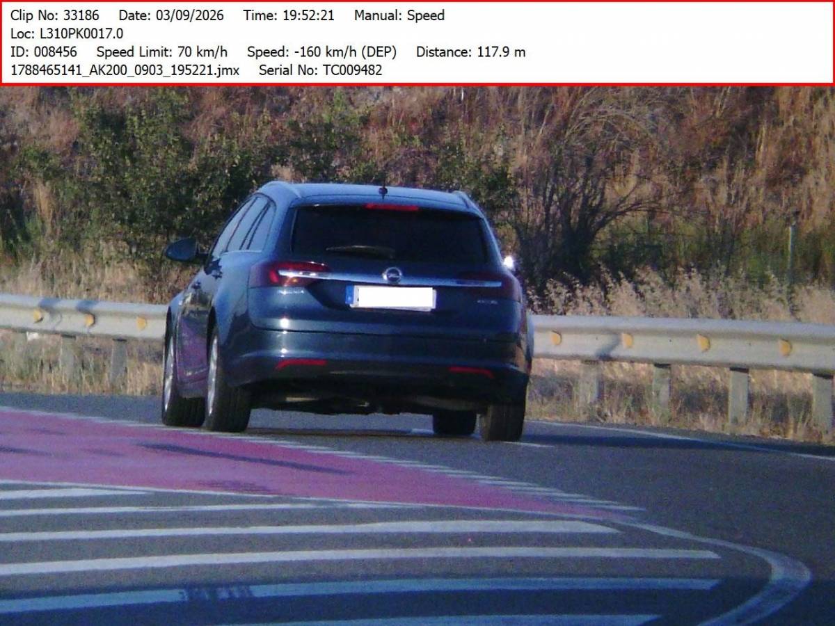 Enxampat un altre conductor a Torrefeta i Florejacs per anar a 170 km/h en un tram de 70