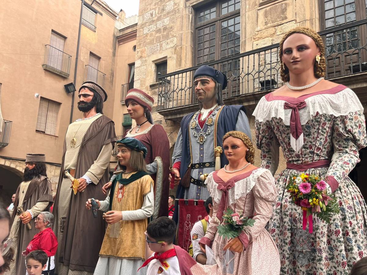 Els Gegants Vells de Terrassa, protagonistes a les Festes Decennals de la Serra de Montblanc