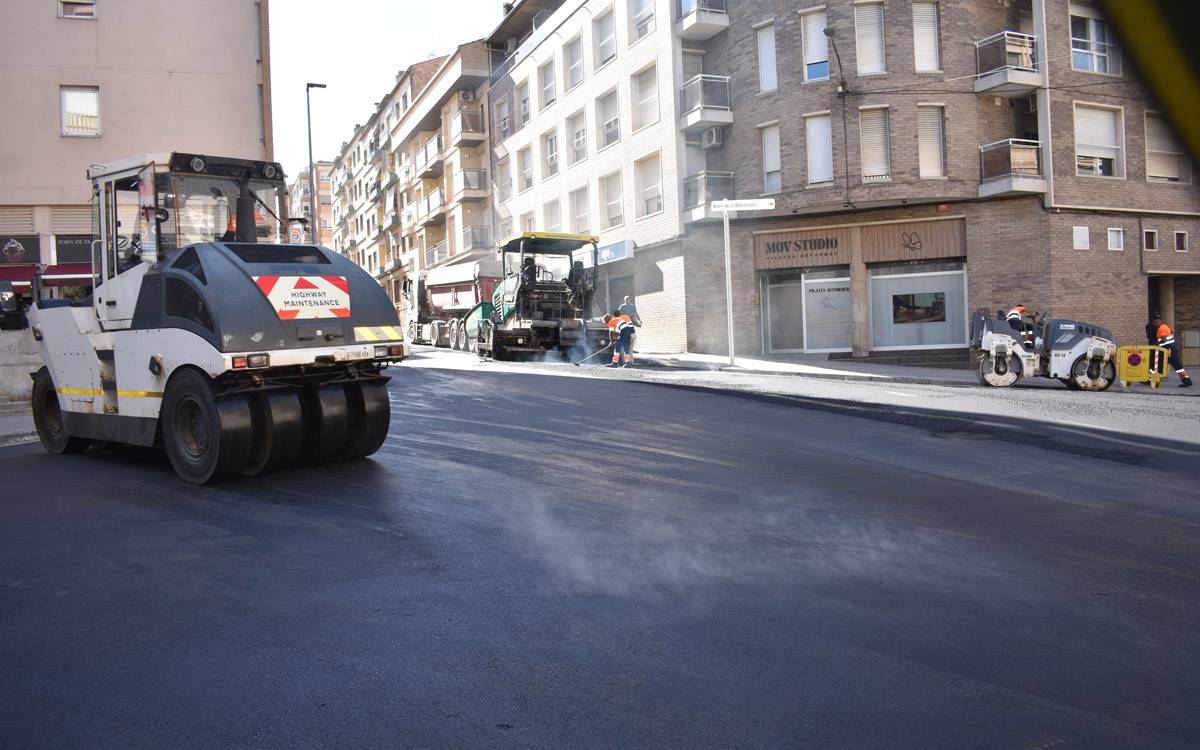 Manresa culminarà el Pla de Millora de l'Espai Públic amb l’asfaltatge de Joan Fuster i Pau Casals