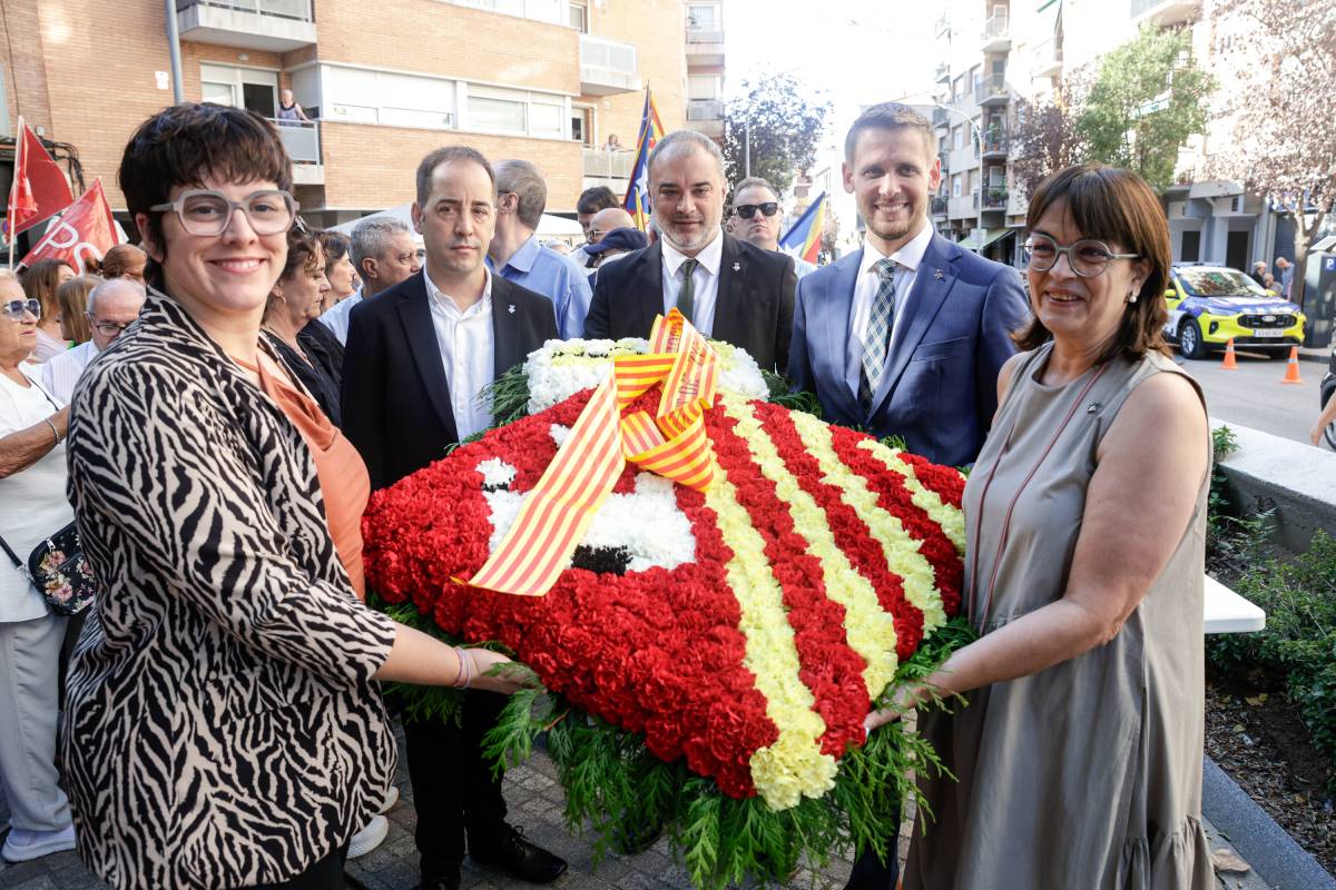 Crides a la convivència i record històric marquen la Diada a Terrassa: 