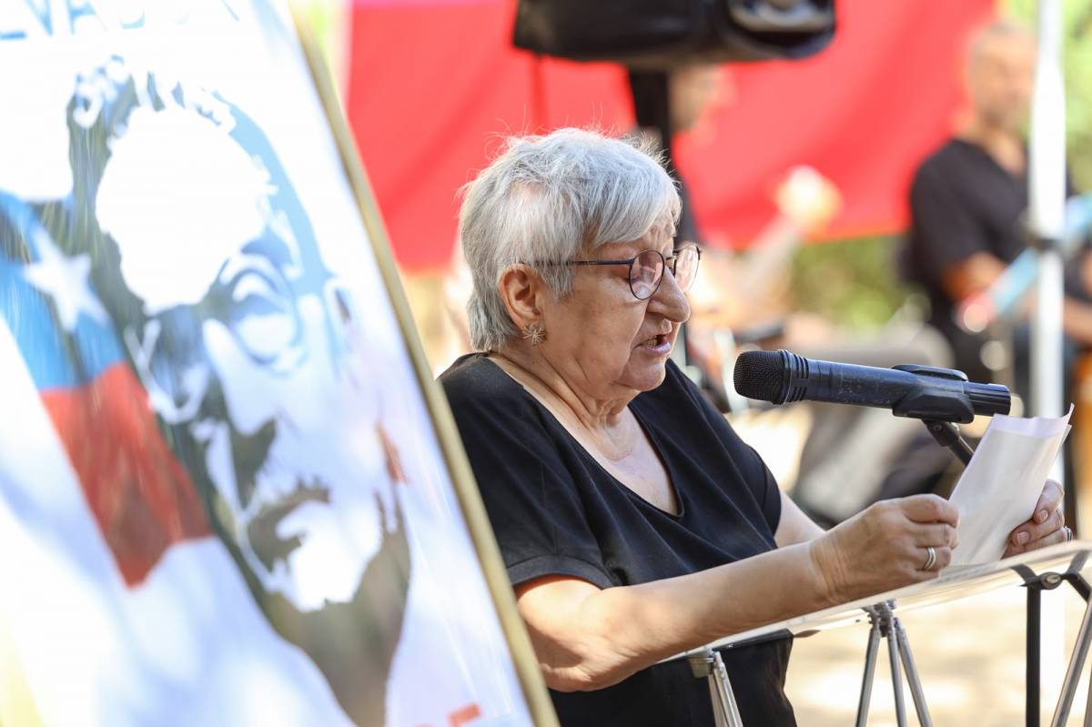 Rosa Ribell, de la Comissió d’Homenatge a Salvador Allende - VÍCTOR CASTILLO