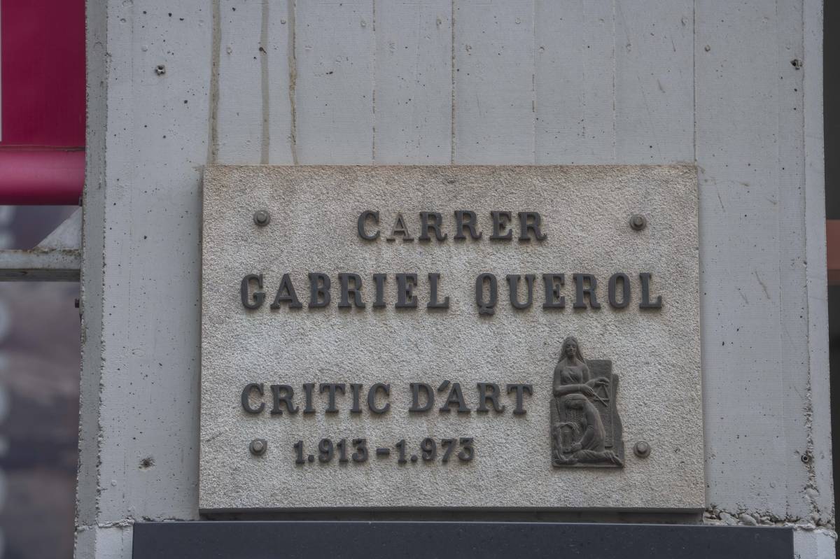 Placa dedicada a Gabriel Querol - Nebridi Aróztegui Placa dedicada a Gabriel Querol