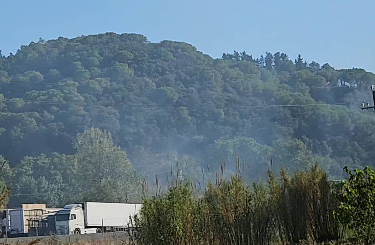 Nou ensurt al Montseny: apagat un incendi al polígon de Sant Celoni