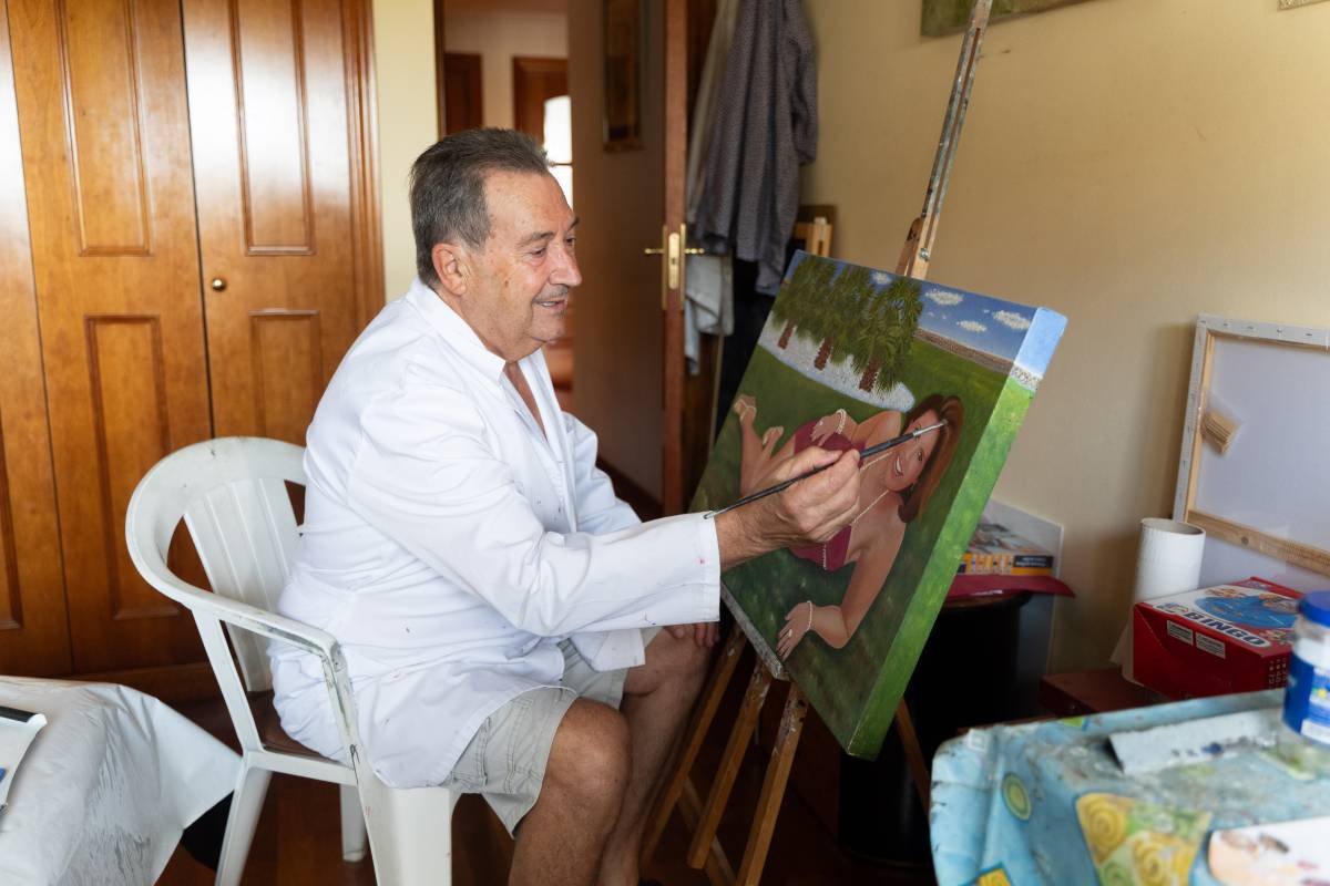 Casimiro Sevilla, veí de Sabadell aficionat a la pintura 