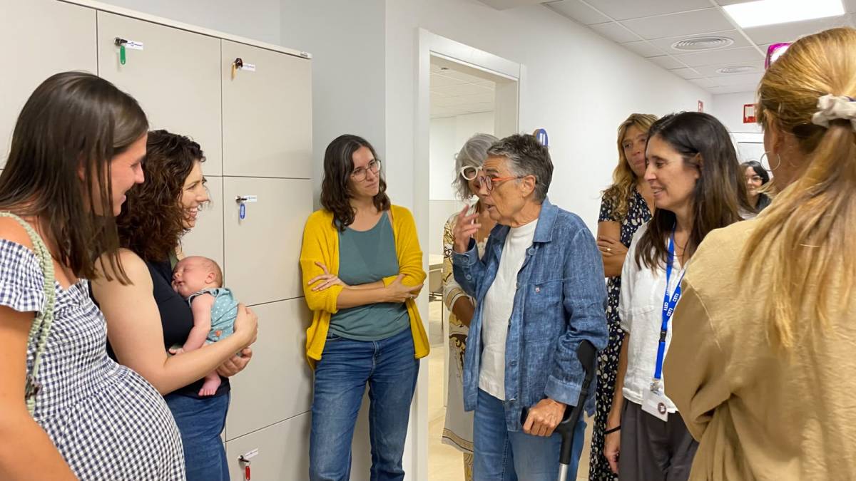 Un moment de la visita de la consellera Olga Pané - Un moment de la visita de la consellera Olga Pané