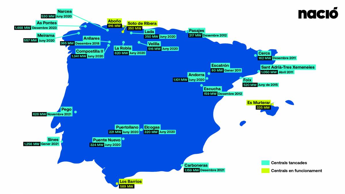 La xemeneia la central d`As Pontes -la més alta d`Europa- és ben visible des del poble - Europa Press La xemeneia la central d`As Pontes -la més alta d`Europa- és ben visible des del poble