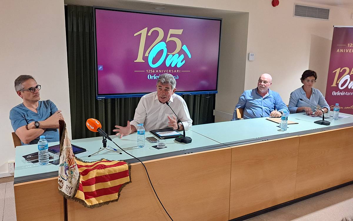 L'Orfeó Manresà celebrarà 125 anys d'història amb una vintena d'actes i un gran espectacle final
