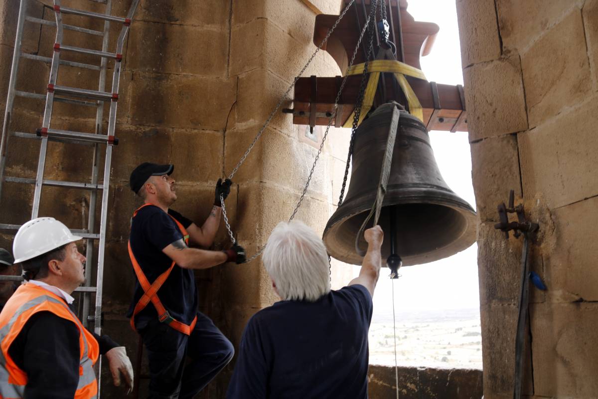 La campana de Granyena de Segarra torna a sonar 85 anys després