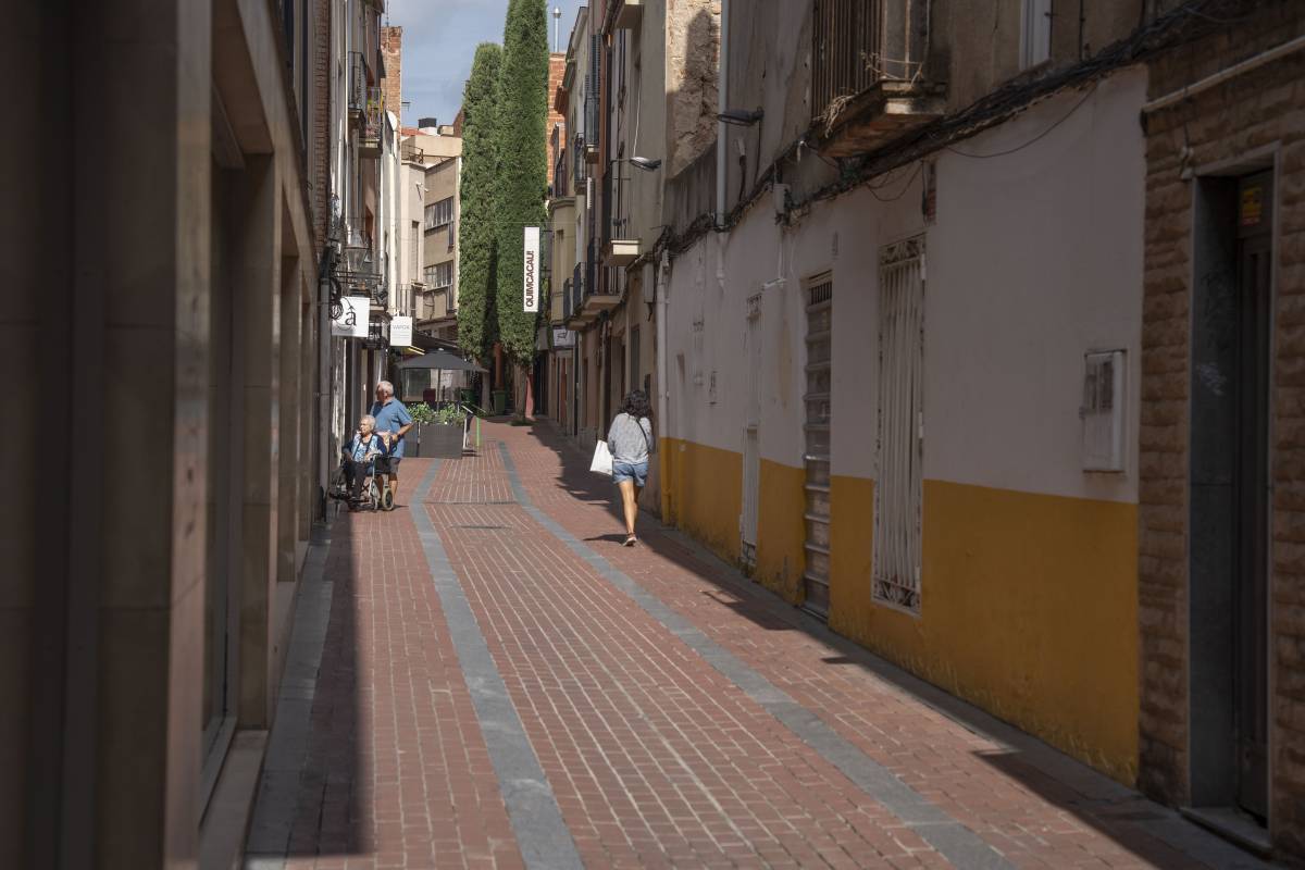 Carrer de la Palla, on Luque ha interceptat el lladre - NEBRIDI ARÓZTEGUI