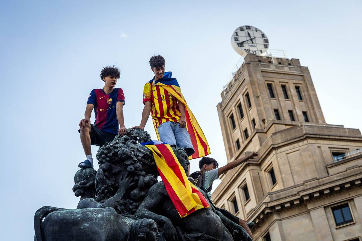 Joves a la manifestació independentista de la Diada - Hugo Fernández Joves a la manifestació independentista de la Diada
