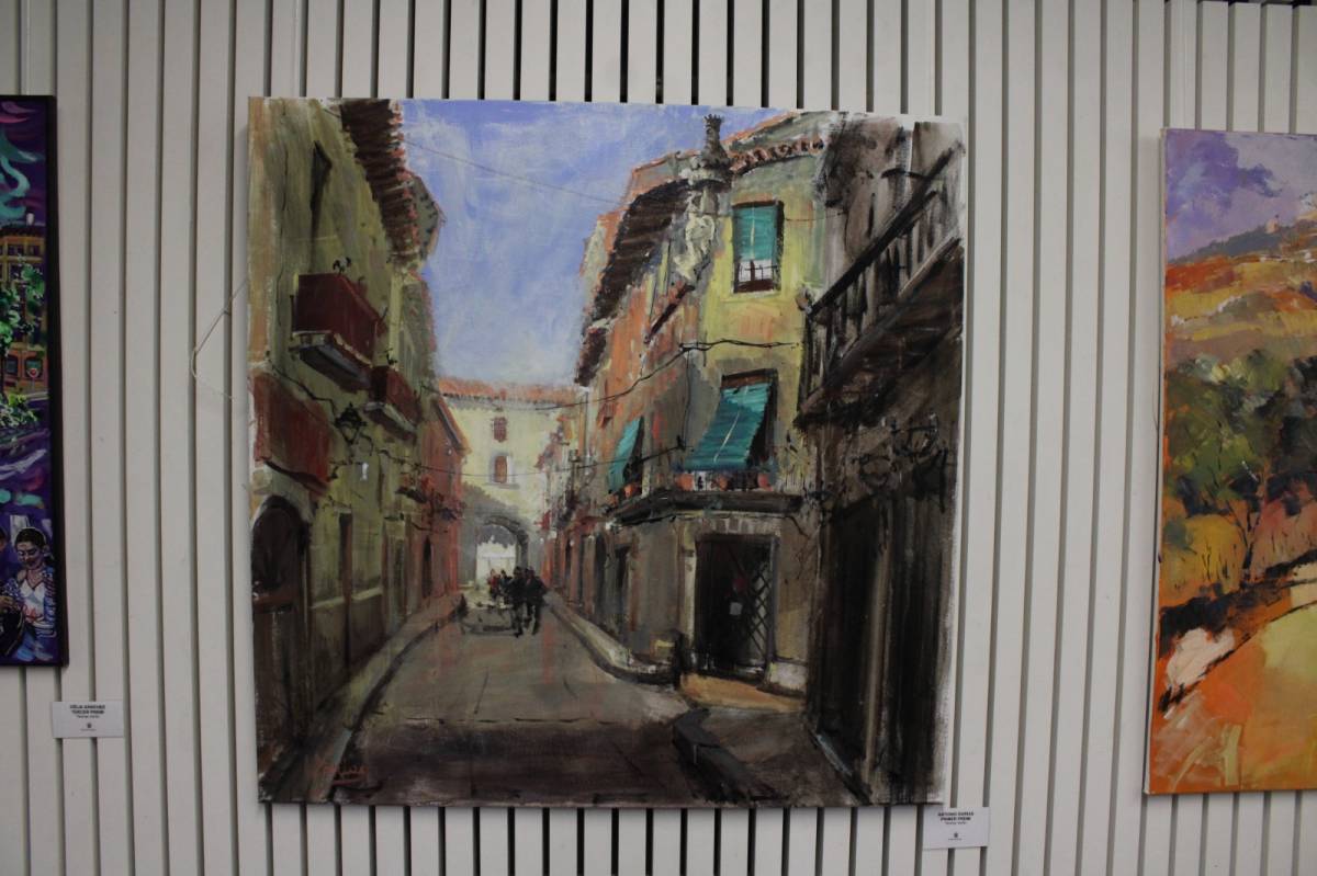 Antonio Darias s'endú el primer premi del concurs de pintura ràpida de la Festa Major de Solsona 