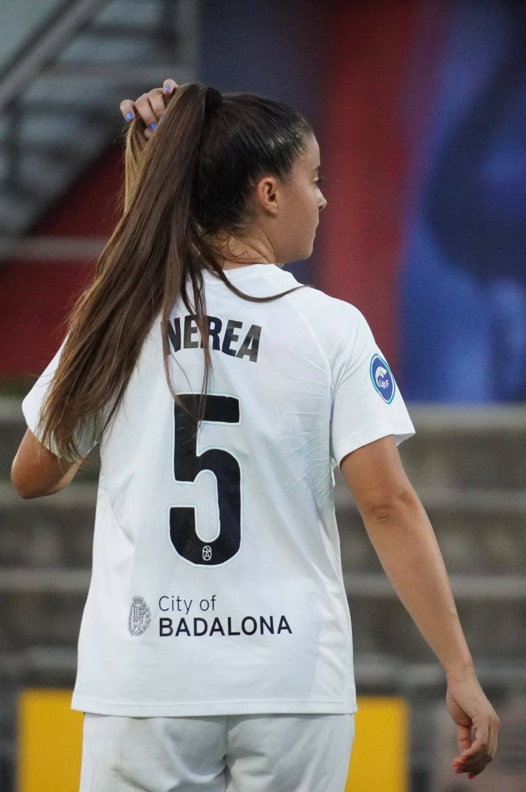 La jove futbolista, amb el Badalona Women - CEDIDA La jove futbolista, amb el Badalona Women