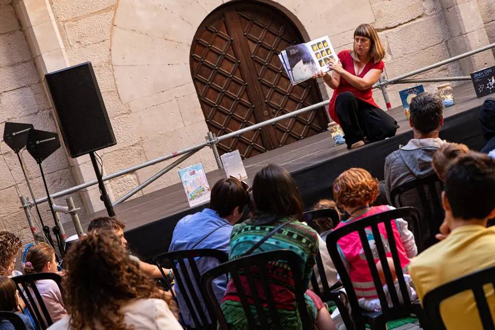 Una activitat del festival Sant Miquel de les Lletres de Lleida en una edició anterior