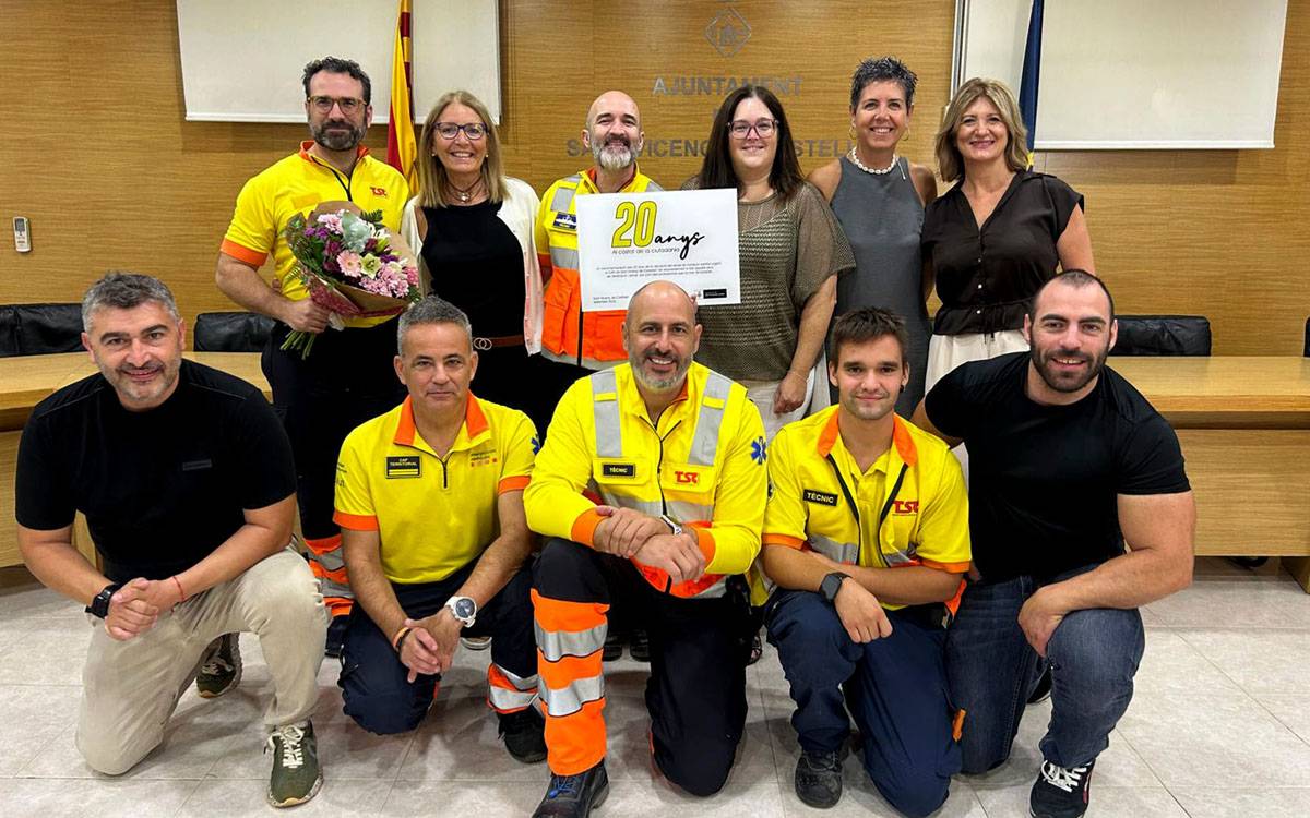 Sant Vicenç de Castellet commemora el 20è aniversari de la base del SEM amb un homenatge institucional