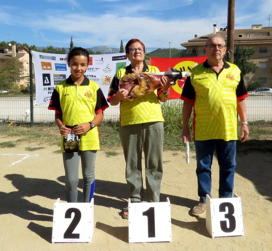 Dolors Vilà, NorSaadouni i Ramon Pellicer, Podi de l IV Obert Ciutat de Solsona/Hostal Crisami  en categoria Amateur/Inf - 
