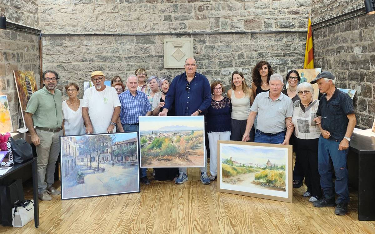 Joan Vila Arimany guanya el 24è Concurs de Pintura Ràpida de la Fira de Sant Miquel de Santpedor