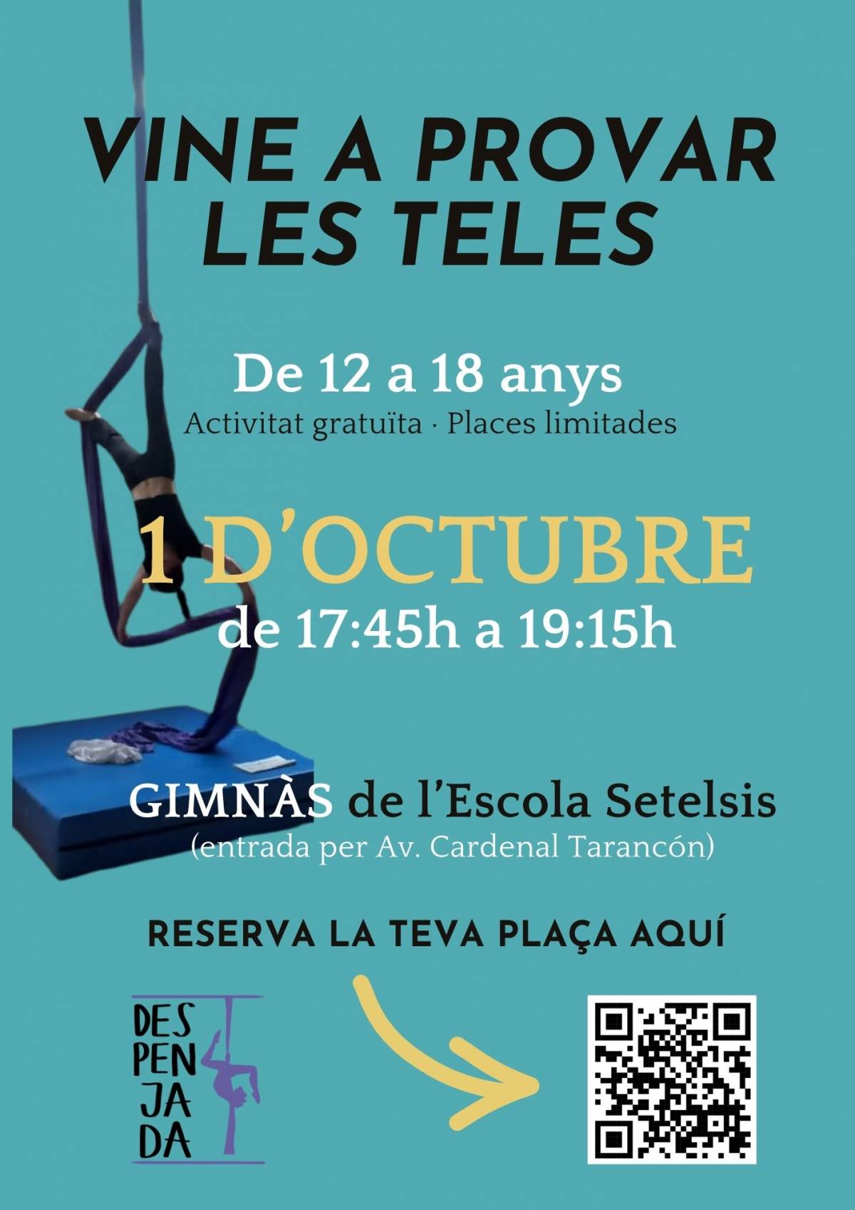 La Despenjada ofereix una jornada gratuïta de circ per a joves de 12 a 18 anys a l’escola Setelsis