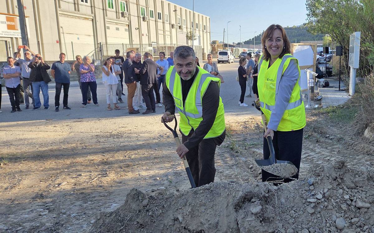 Comencen les obres del nou vial del polígon Les Vives de Sant Vicenç a la C-55