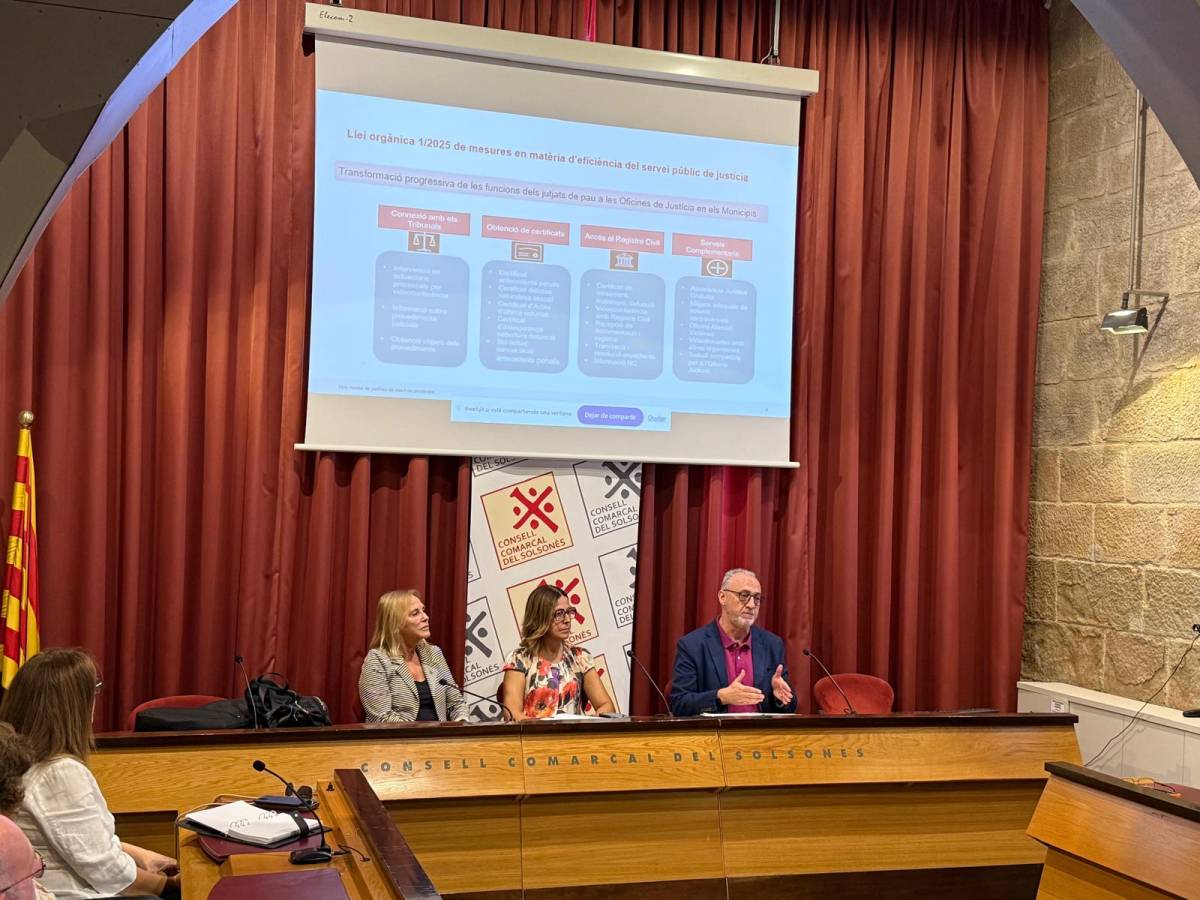 Els municipis del Solsonès avancen en l’agrupació dels jutjats de pau per reforçar i millorar la gestió del servei