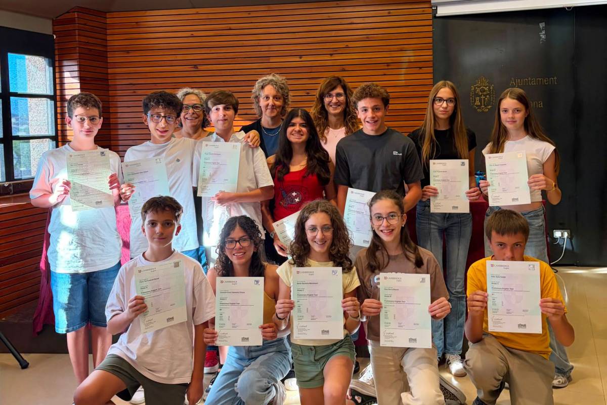 Solsona reparteix els títols oficials de Cambridge amb set de cada deu aprovats