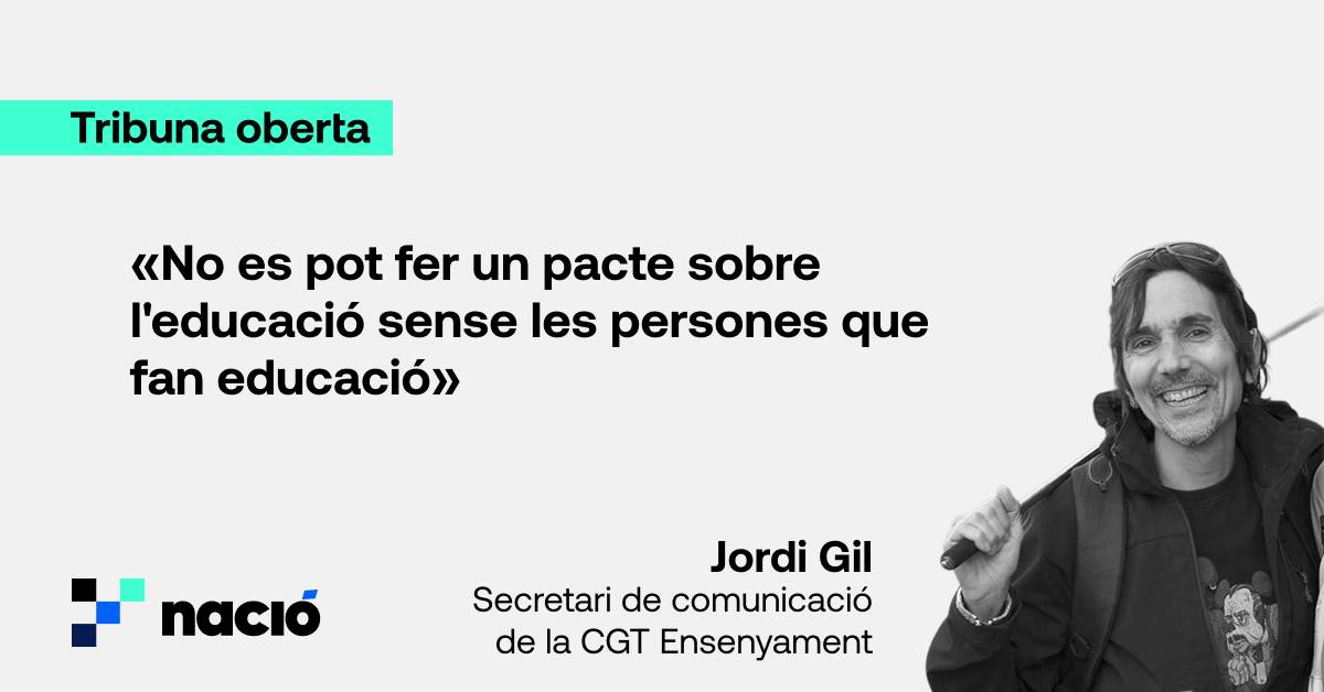 No necessitem un altre canvi educatiu decidit des dels despatxos