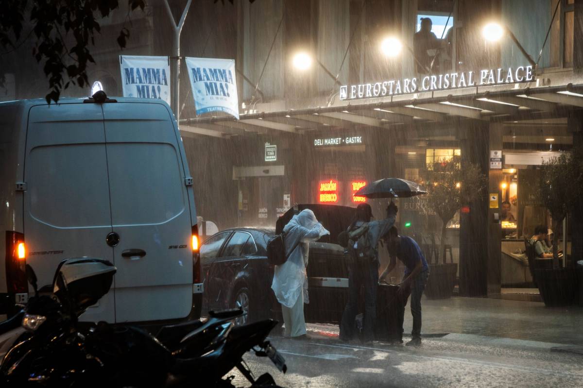 Tempesta a Barcelona, aquest dimarts al matí - Hugo Fernández