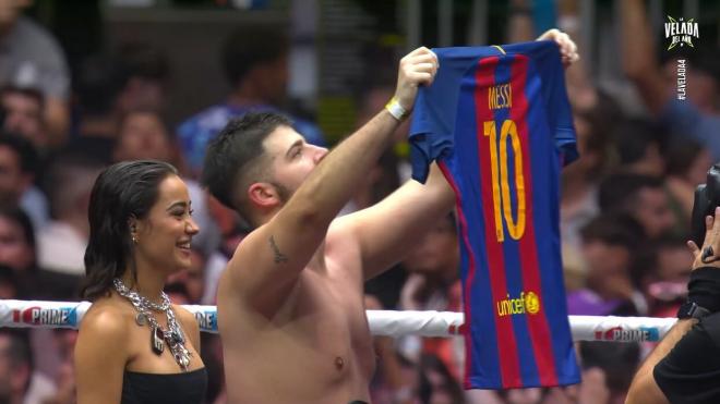 La samarreta de Leo Messi es cola al Bernabéu enmig de la «Velada»